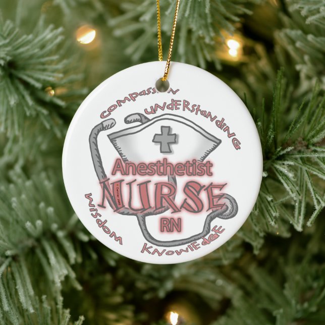 Nurse Anaesthetist Axiom Ceramic Tree Decoration (Tree)