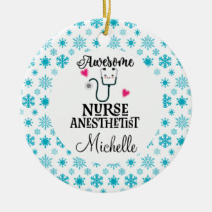 Nurse Anaesthetist Custom Gift Ceramic Tree Decoration