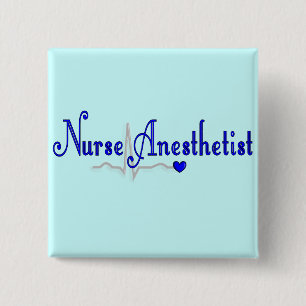 Nurse Anaesthetist Gifts 15 Cm Square Badge