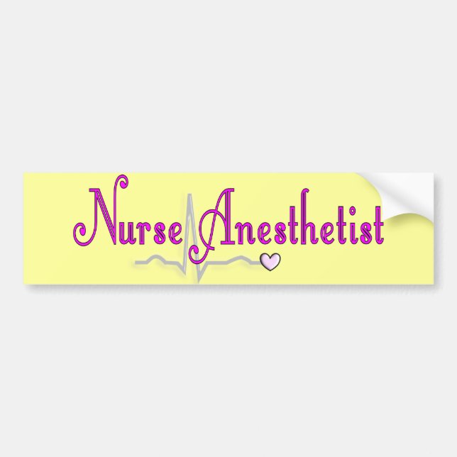 Nurse Anaesthetist Gifts Bumper Sticker (Front)