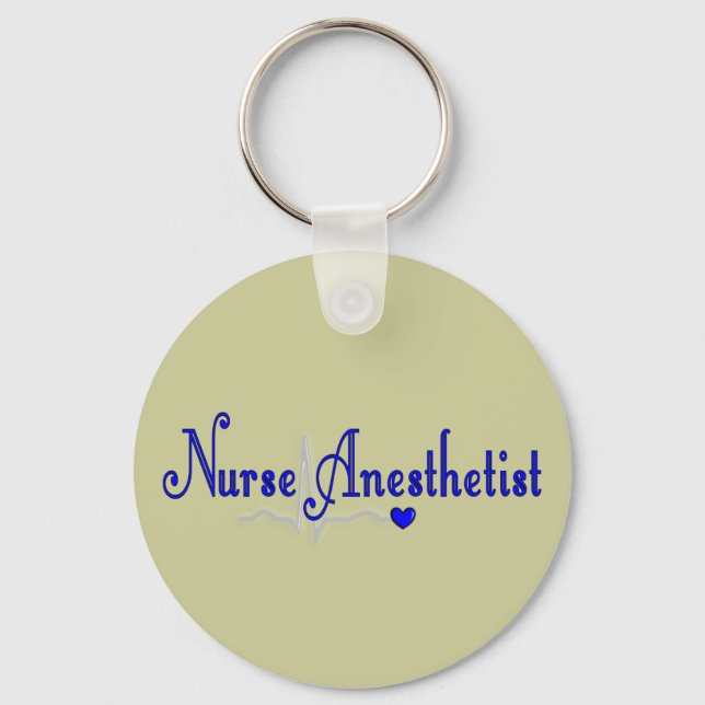 Nurse Anaesthetist Gifts Key Ring (Front)