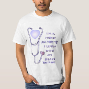 Nurse Anaesthetist Stethoscope T-Shirt