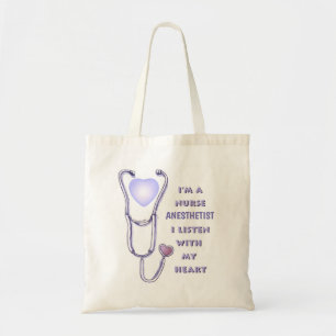 Nurse Anaesthetist Stethoscope Tote Bag