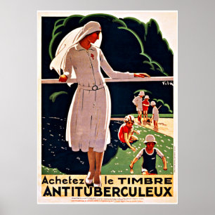 Nurse and Children - Vintage Health Posters