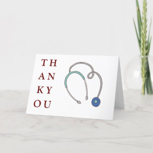 nurse and doctor thank you card