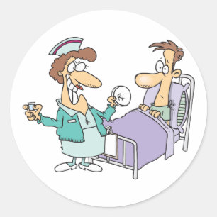 Nurse And Patient Stickers
