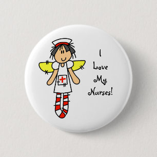 Nurse Angel 6 Cm Round Badge