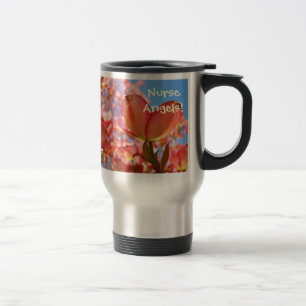 Nurse Angels! Coffee Mug gifts Pink Dogwood Flower