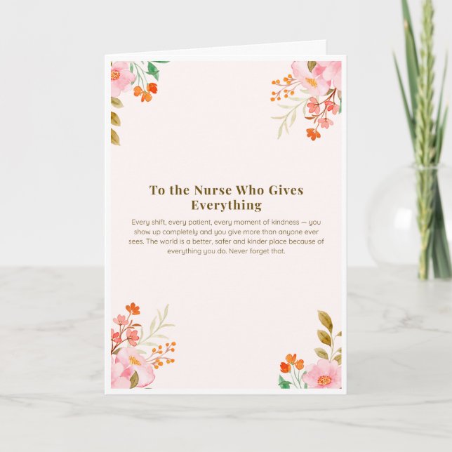 Nurse Appreciation Card (Front)