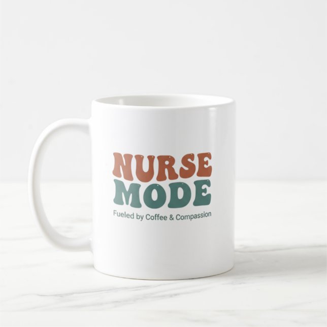 Nurse Appreciation Coffee & Compassion Quote Mug (Left)