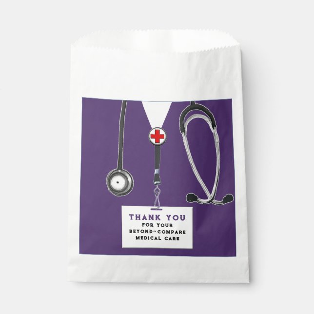 Nurse Appreciation Favour Bag (Front)
