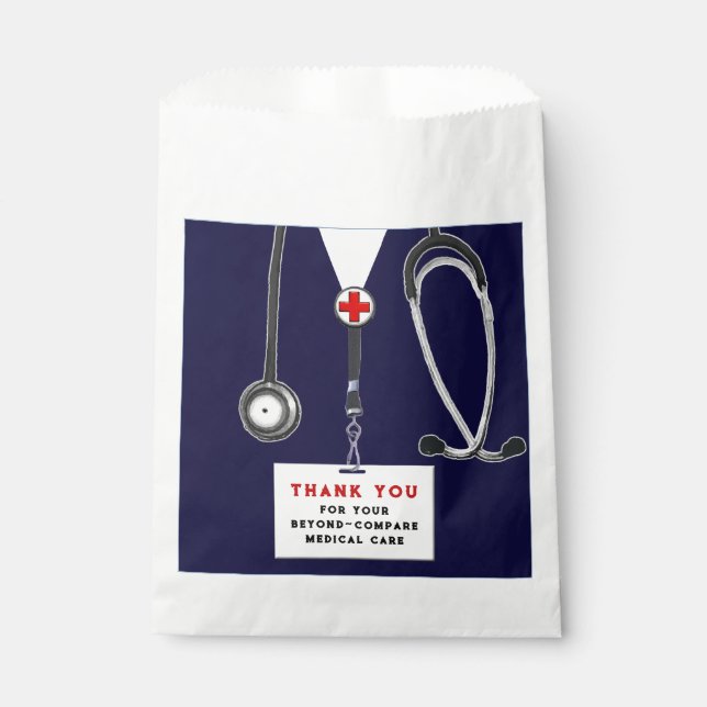 Nurse Appreciation Favour Bag (Front)