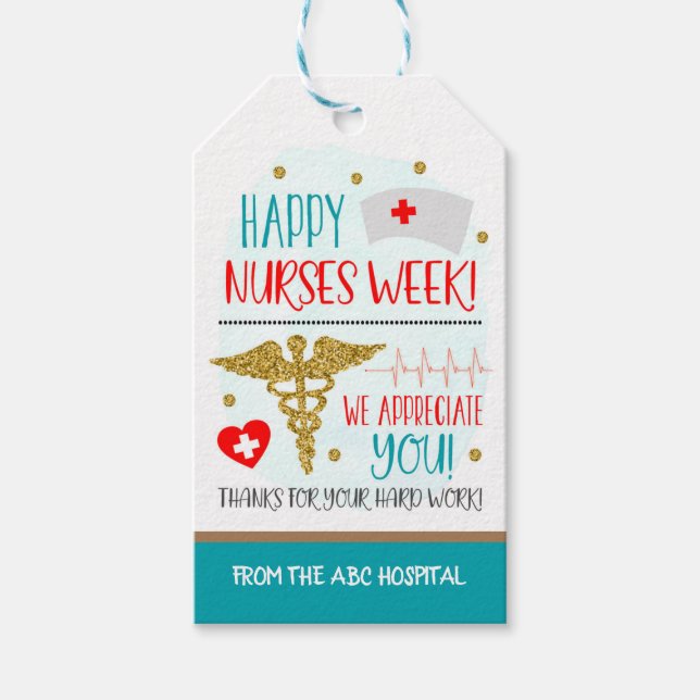 Nurse Appreciation Gift Tag (Front)