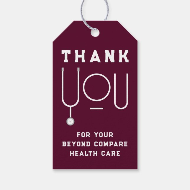 Nurse Appreciation Gift Tags (Front)