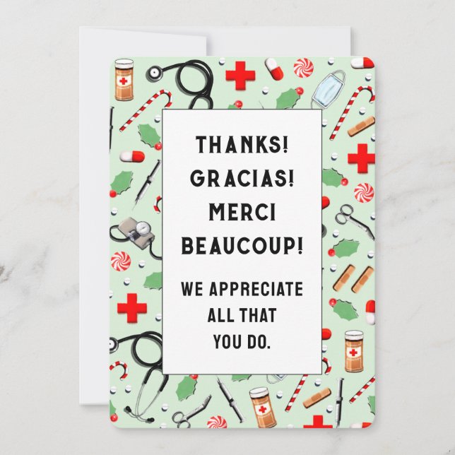 Nurse Appreciation Holiday Cards (Front)