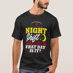 Nurse Appreciation RN Week Night Shift It's Aweso T-Shirt