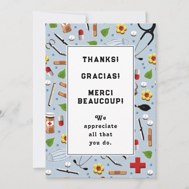 Nurse Appreciation Thank You Card (Front)