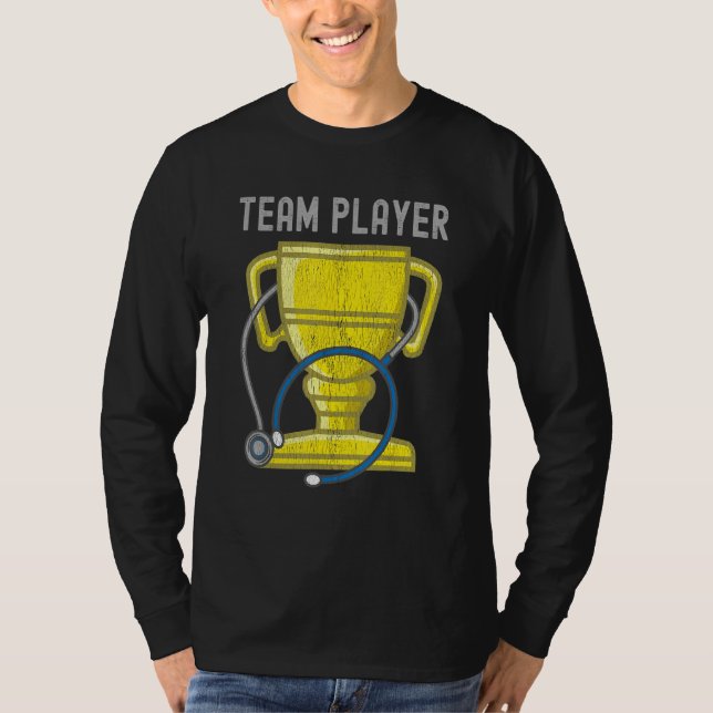 Nurse Appreciation Thank You Team Player Trophy Aw T-Shirt (Front)