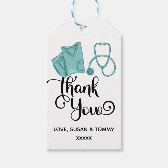 Nurse Appreciation week staff thank you   Gift Tag (Front)