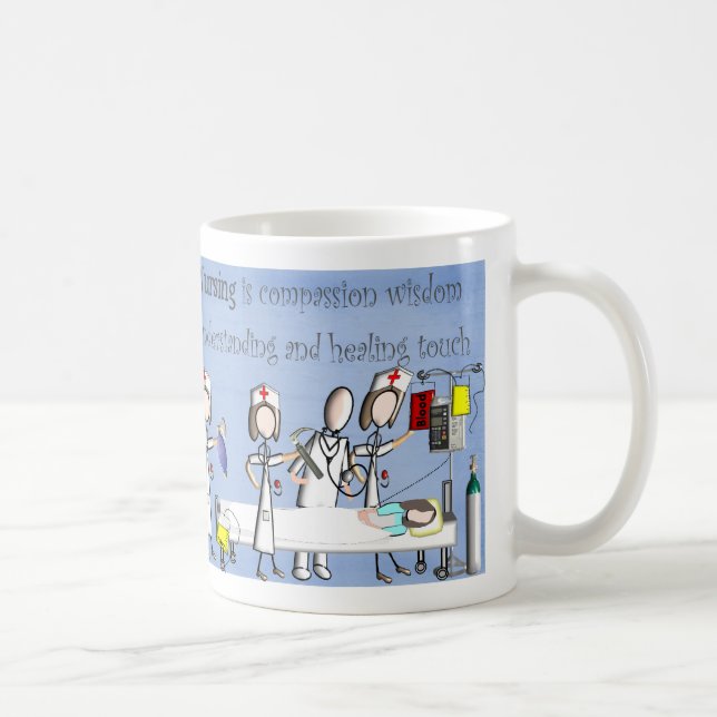 Nurse Art Gifts Coffee Mug (Right)