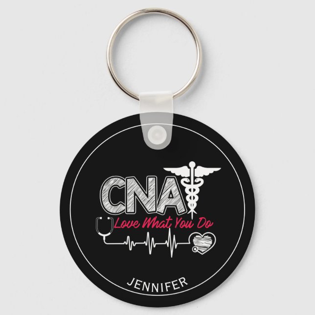  Nurse Assistant (CNA)Personalised Keychain (Front)