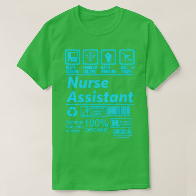 NURSE ASSISTANT SOLVE PROBLEMS DESIGN T-Shirt (Design Front)