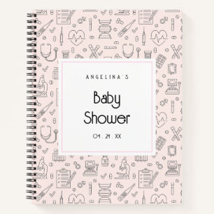 Nurse Baby Shower Gift List Notebook
