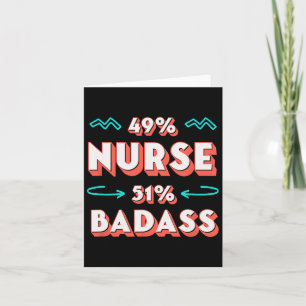 Nurse Bad Funny Nursing Humour Rn Sarcastic Boss  Card