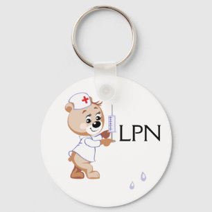 Nurse Bear Key Ring