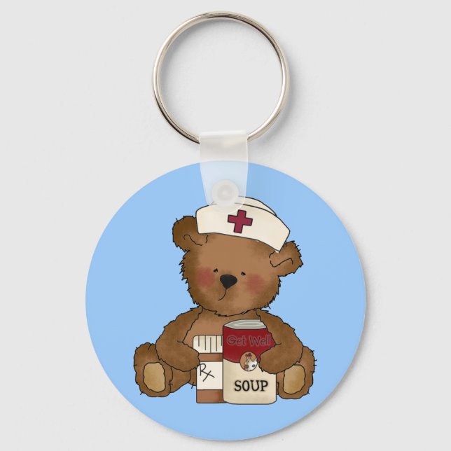Nurse Bear Keychain (Front)