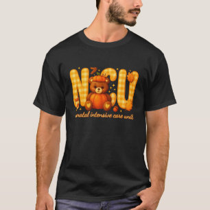 Nurse Bear NICU Neonatal Intensive Care Pumpkin Ha T-Shirt
