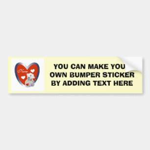 Nurse Bear With Heart T-shirts and Gifts Bumper Sticker