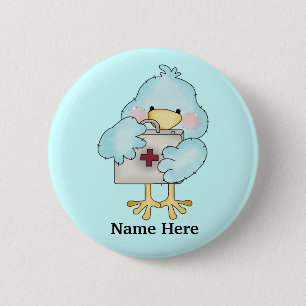 Nurse Birdie Button