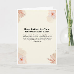 Nurse Birthday Card — Happy Birthday Nurse