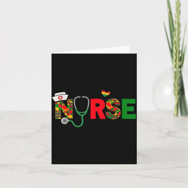 Nurse Black Women Junenth Card (Front)