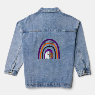 Nurse Boo Crew Funny Nurses Halloween Matching Denim Jacket
