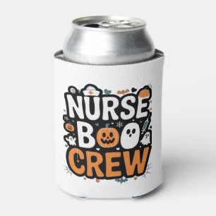 Nurse Boo Crew  Halloween Healthcare Hero  Spooky  Can Cooler