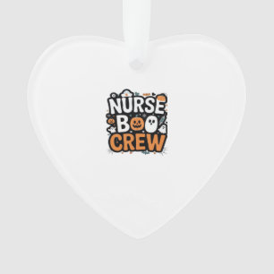 Nurse Boo Crew  Halloween Healthcare Hero  Spooky  Ornament