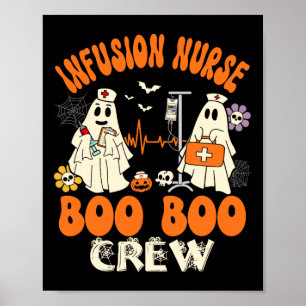 Nurse Boo Crew Halloween Nurse Ghost Costume  Poster