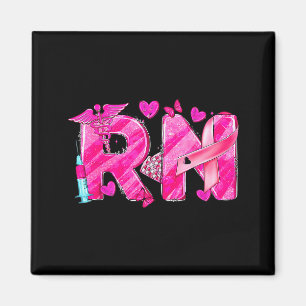 Nurse Breast Cancer Awareness Nk Ribbon Nursing Rn Magnet