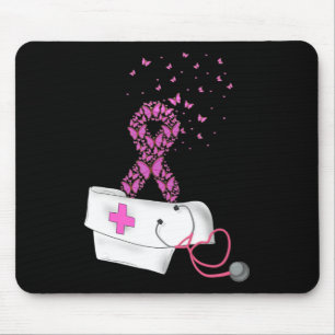 Nurse Breast Cancer Awareness Pink Ribbon Stethosc Mouse Pad
