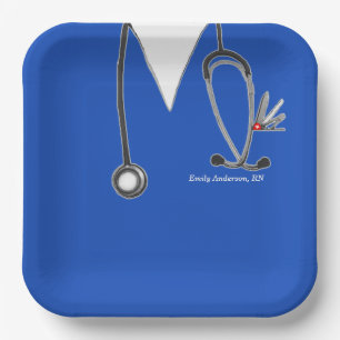 Nurse BSN Party Paper Plate