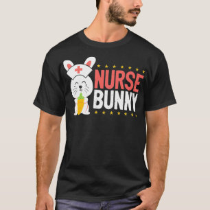 Nurse Bunny Funny Easter Bunny Nurse Hat Cute Bunn T-Shirt