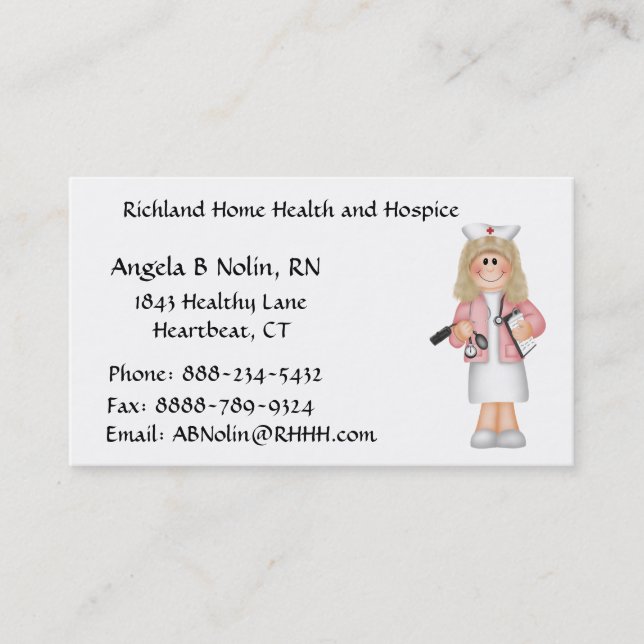 Nurse Business Card (Front)