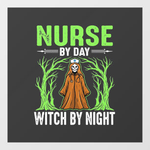 Nurse By Day Witch By Night Halloween Design_1
