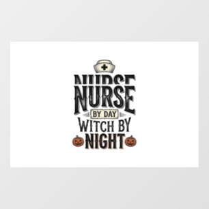 Nurse By Day Witch By Night Halloween Shirt Design