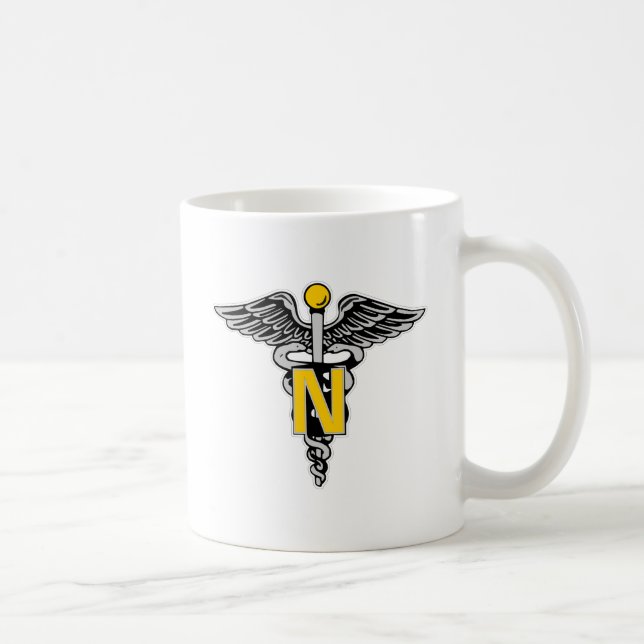 Nurse Caduceus Coffee Mug (Right)