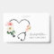 Nurse Caregiver Health Floral Stethoscope