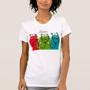 Nurse Cat Art T-Shirt