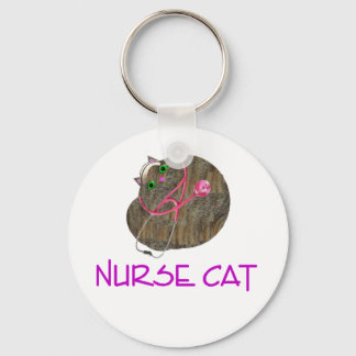 Nurse Cat Kechain Key Ring